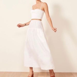 Reformation Kitty Two Piece Matching Skirt Set